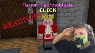 Technoblade “I Became the Mayor of Skyblock” New Video  REACTION [upl. by Odnalref399]