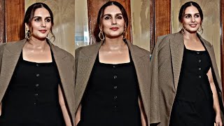 Huma Qureshi Was Seen Giving Pose To The Media In A Beautiful Style  Huma Qureshi Latest Video [upl. by Luckett564]