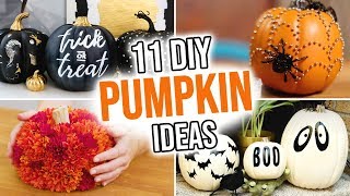 11 DIY Pumpkin Ideas for Halloween  HGTV Handmade [upl. by Grassi]