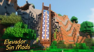 Como Hacer un AscensorElevador Fácil en Minecraft [upl. by Rramahs]