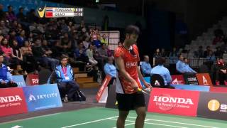 Boonsak Ponsana vs Qiao Bin  MS SF Match 3  Skycity New Zealand Open 2015 [upl. by Revart707]