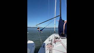 💦SO MEAN Sailboat Dunktank💦 ourladydefiant yachtracing cruisinglife funny liveaboard [upl. by Andrien]