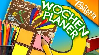 Wochenplaner DIY  Zuschauer Idee  Wochenplaner gestalten  Wochenplaner basteln  Tobilotta 97 [upl. by Kampmeier]