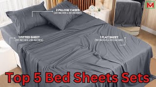 Top 5 Best Bed Sheets Sets on Amazon 2024 [upl. by Nnaer897]