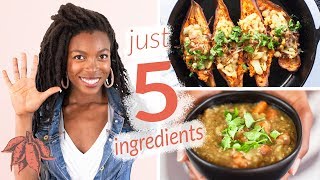 Hella Yummy 5 Ingredient Vegan Recipes  that are actually filling [upl. by Ecidna27]