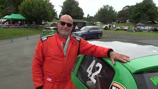 Loton Park Hillclimb August 24th 25th 2024 approach to triangle and chat with Tony Feakins [upl. by Gnaw269]