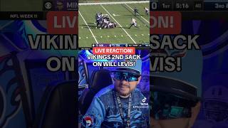 WILL LEVIS DOWN AGAIN FOR 2ND SACK VIKINGS vs TITANS NFL Week 11 TITAN ANDERSON REACTION shorts [upl. by Ailene]