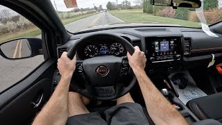 2024 Nissan Frontier PRO 4X POV Drive Impressions and ASMR [upl. by Alleynad135]