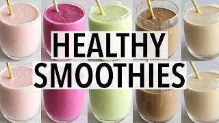 7 Easy Healthy Breakfast Smoothies  Recipes amp Ideas [upl. by Ydnirb467]