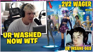 CLIX EMBARASSED PETERBOT amp His NEW DUO In 2v2 ZONE Wars Wager Fortnite Moments [upl. by Corenda]