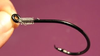 How to snell a hook  Easy quick and idiotproof way to snell a fish hook [upl. by Netti]