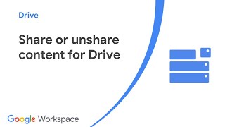 Share or unshare content for Google Drive [upl. by Nyved991]