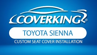 How to Install 2004 Toyota Sienna Custom Seat Covers  COVERKING® [upl. by Ahsieuqal314]