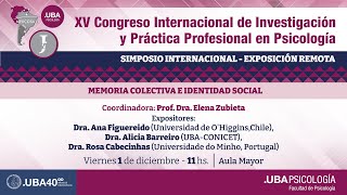 Simposio Internacional Memoria colectiva e identidad Social [upl. by Sig503]