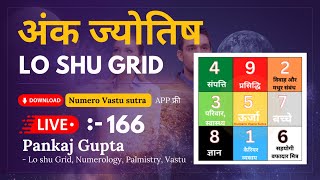 Live Lo Shu Grid  Lo Shu grid  Pankaj Gupta  Lo Shu Grid Numerology  Numerology  hindi 166 [upl. by Nuawad87]