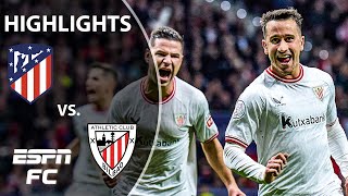 Atletico Madrid vs Athletic Club  Copa del Rey Highlights  ESPN FC [upl. by Enairb]