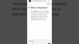 What is quotOxymoronquot [upl. by Allegra]