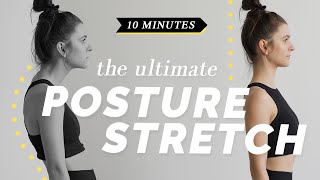 Fix your posture and reduce backpain  10 Minute Daily Stretch Routine [upl. by Orr962]