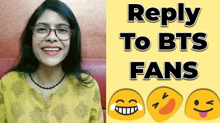 Reply to BTS Fans  BTS FANS ROAST [upl. by Aimerej]