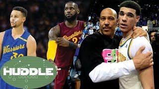 Are the Warriors amp Cavs BAD for Basketball Is LaVar Ball KILLING Lonzos Brand The Huddle [upl. by Hahseram]