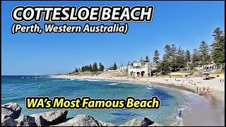 Walking Tour COTTESLOE BEACH  Perths Icon and Most Famous Beach  Perth Western Australia [upl. by Trutko]