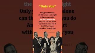 Only You And You AloneVerse1 Lyrics  The Platters shorts lyricsonlyyoutheplatters80smusic [upl. by Massarelli695]