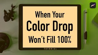 Fill Color  Color Drop Issues in Procreate  Quick Fix [upl. by Mariska]