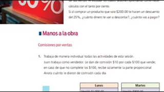 Matemáticas 1° telesecundaria Porcentajes 1 páginas 140 141 y 142 resueltas video parte 1 [upl. by Liddy324]