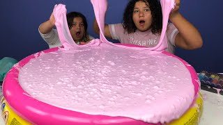 Super Fluffy Pool Full Of DIY Slime [upl. by Shutz]