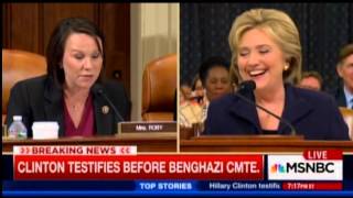 Hillary Clinton Cracks Up During Benghazi Hearing [upl. by Ladew]