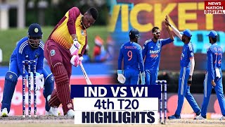 IND vs WI 4th T20 Highlights 2023 India vs West Indies 4th T20 Highlights  Ind Vs WI Highlights [upl. by Dido372]