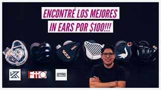 LOS IN EARS MÁS POPULARES POR 100 KZ ZAR KZ PR1 SUPER TFZ CTM CE110 CCA CS16 FiiO FH3 [upl. by Walkling]