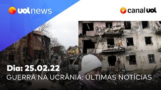 Guerra na Ucrânia Vídeos do conflito últimas notícias análises e mais  UOL News 2502 [upl. by Ajnin331]