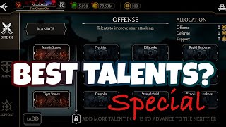 The BEST TALENTS In MK Mobile Talent Tree Guide [upl. by Pacien306]