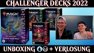 MTG Challenger Decks 2022 Unboxing 4  Magic the Gathering deutsch  Trader  Review  Spoiler [upl. by Groos]