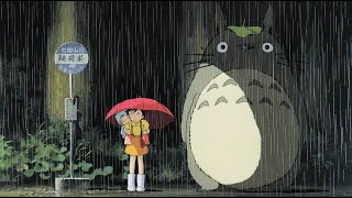 Studio Ghibli Relaxing Piano Music With Rain  2 hours [upl. by Edyaw]