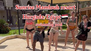 SUNRISE SENTIDO MAMLOUK PALACE RESORT HURGHADAEGYPT🇪🇬 swimming pool walking tour 4k [upl. by Assil]