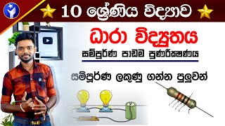 ධාරා විද්‍යුතය සම්පූර්ණ පාඩම 😍 Grade 10 Science  Dhara Vidyuthaya Full Lesson  OL Exam Srilanka [upl. by Nodarse]