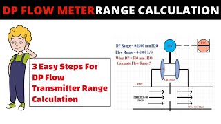 How to calculate flow range in Differential Pressure Transmitter  Transmitter basics [upl. by Nyrol311]