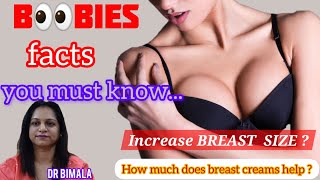 FACTS ON BREAST amp BOOBIES II BREAST ENHANCEMENT CREAM amp LOTION INCREASE BREASTS SIZE  II DR BIMALA [upl. by Mabel]