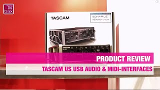 Tascam US USB Audio amp Midiinterfaces  NAMM SHOW 2015 [upl. by Allisurd]