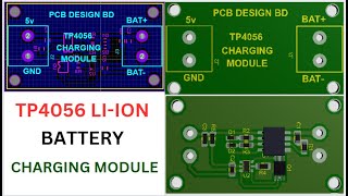 how to create TP4056 ic base lithiumion battery charging circuite schematic amp PCB design PART2 [upl. by Sama]