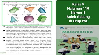 Matematika Kelas 9 Kurikulum Merdeka Halaman 110 Nomor 5 [upl. by Kwasi415]