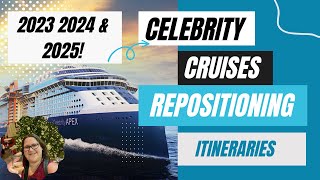 Celebrity Cruises RepositioningTrans AtlanticTrans PacificBucket list cruises [upl. by Lyrem]