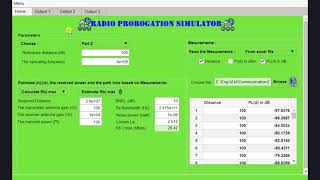 Matlab  GUI  Interface for Radio propagation simulator [upl. by Remle853]