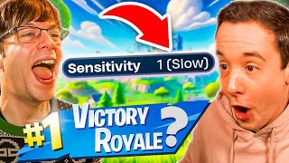 Can We WIN Fortnite OG Duos on 1 Sensitivity [upl. by Chastain15]