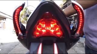 Suzuki Gixxer Modification  LED in Grabrails [upl. by Wilona]