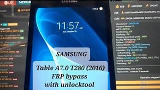 Samsung Tab A 70 T280 Frp unlocktool [upl. by Muirhead]