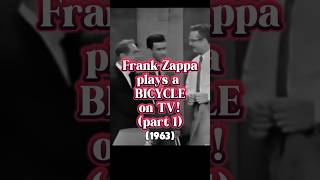 23yo Frank Zappa Plays a BICYCLE on TV 1963 🎵  His First TV Performance Ever [upl. by Elttil]