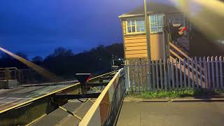 Crediton Station Level Crossing in Devon 27012023 [upl. by Ssac587]